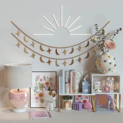 Girl pink decor set — Вид 1