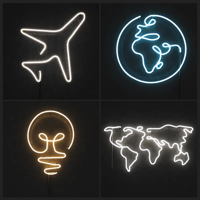 Neon light. Set 2 — Ver 1