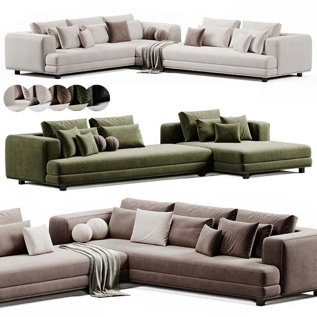Arbiter Sofa By Maxalto | Диван — Скачать