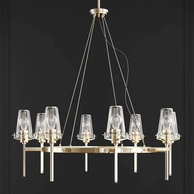 Kichler 43695 Alton 8 Light Chandelier - Brass — Descargar