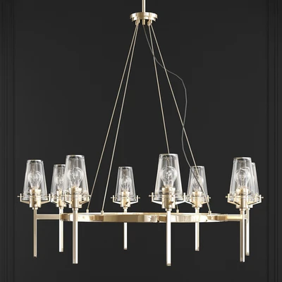 Kichler 43695 Alton 8 Light Chandelier - Brass — Descargar