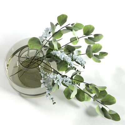 Bouquet with freesias and eucalyptus — Ver 5