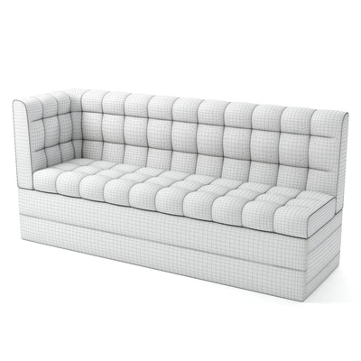 Sofa kitchen corner Breeze velveteen green and beige — Ver 3