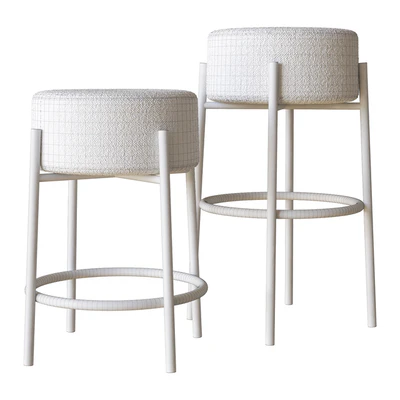 PEG UPHOLSTERED BAR STOOLS CB2 — Ver 3