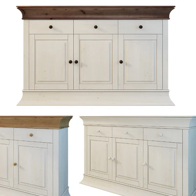 Chest / sideboard "Boston". Siver. Sideboard. — Ver 1