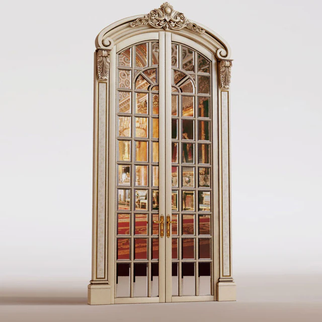 Двери классические распашные с зеркалом.Aged Beveled Accent mirror — Скачать