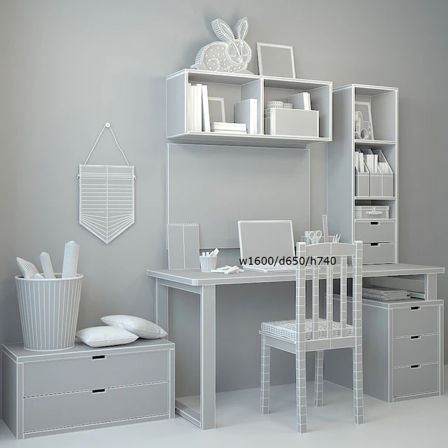 Writing desk and decor for a child 5 — Descargar