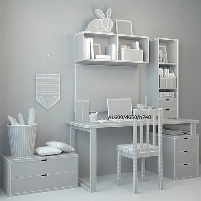 Writing desk and decor for a child 5 — Ver 3