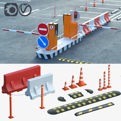 Equipment for the creation of parking lots, road fences — Ver 1