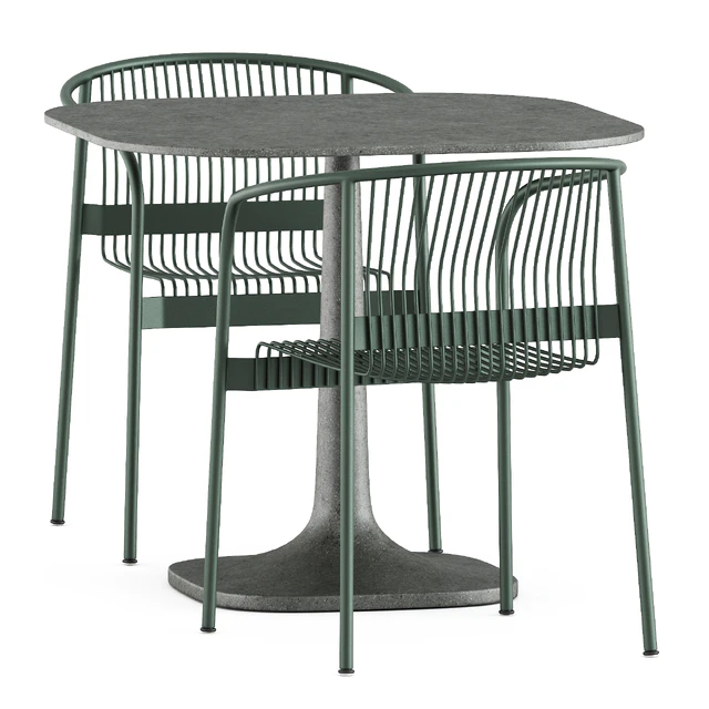 Velit chair by Plank and Fiore Outdoor table by Bebitalia — Descargar