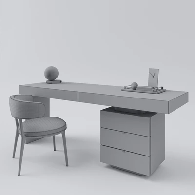 Minotti Carson Writing Desk and B&B Italia Caratos — Вид 2