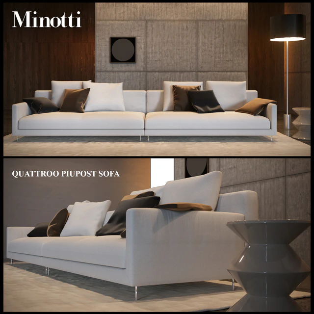QUATTROO PIUPOST SOFA MINOTTI — Скачать
