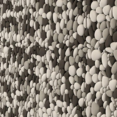 Pebble  oval big panel tile  n1 / Панель из овальной галки плитка №1 — Вид 4