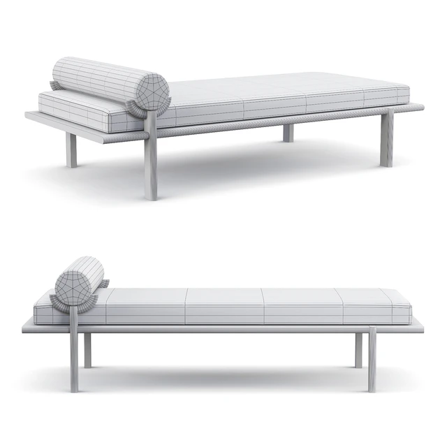 Vonnegut Kraft - Black crescent lounge daybed — Скачать