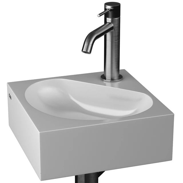 Clou Flush 5 Corner sink and Rexa design mixer tap — Descargar