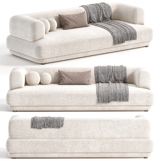 Zanotta BUMPER Fabric Sofa — Descargar