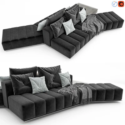 Minotti Freeman Lounge Arrangement 01 — Ver 1
