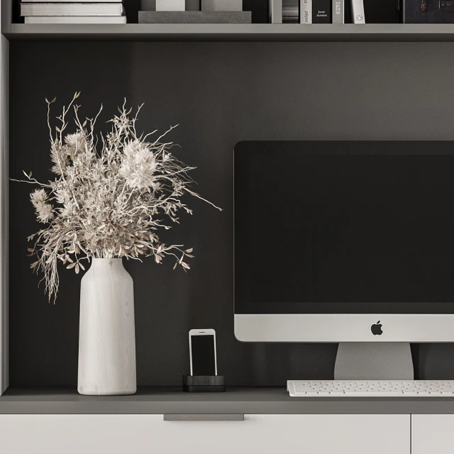 Home Office White Table - Office Furniture 260 — Descargar
