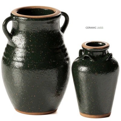 Zara Home - Green Ceramic Vases with Handles — скачать