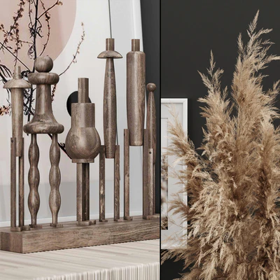 Decoration Set 02 pampas & Console — Вид 3