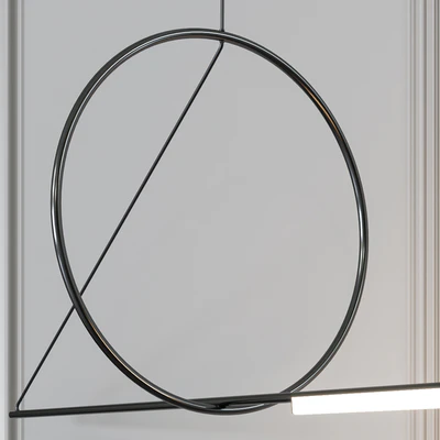 CERCLE ET TRAIT LINEAR SUSPENSION By CVL Luminaires — Ver 4
