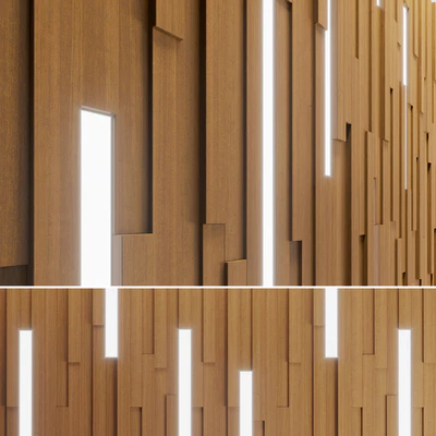 Wall Wooden Stripes — Ver 1