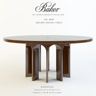 Baker Arcade Dining Table No. 8638 — Ver 1