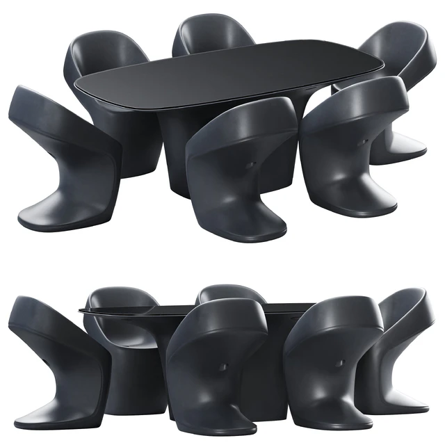 Vondom Ufo Dining Table and Chair — Descargar