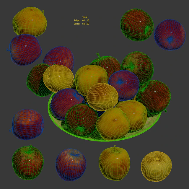 Apples Gala. 4 models — Descargar