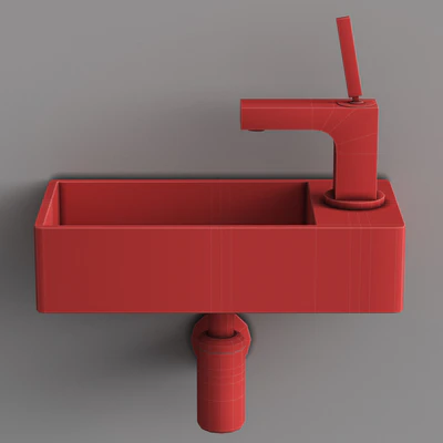 washbasin WeltWasser Aisbach &  faucet Hansgrohe Axor Citterio — View 5
