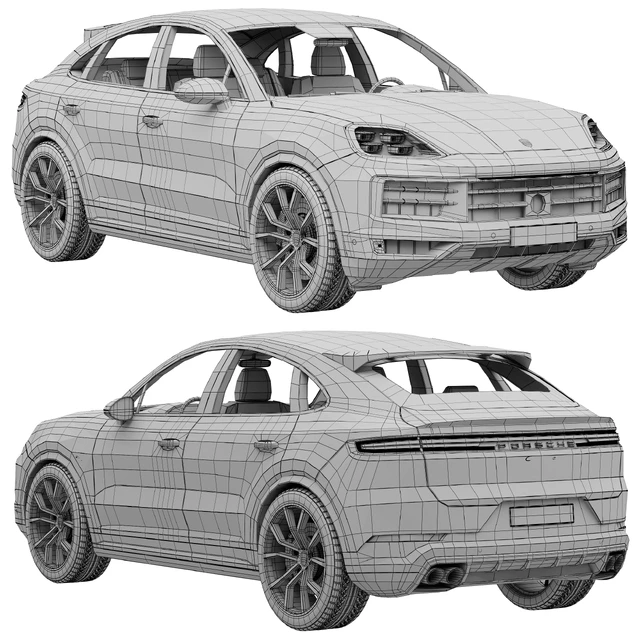 Porsche Cayenne E-Hybrid Coupé 2024 — Descargar