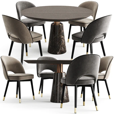 Eichholtz Dining Table Genova And Chair Cliff — Ver 1