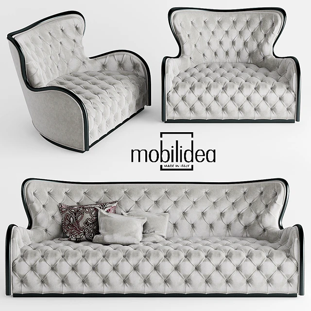 Диван и кресло mobilidea MARGOT DIVANO — Скачать