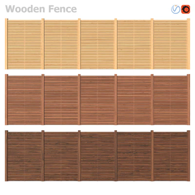 Wooden Fence — Вид 3