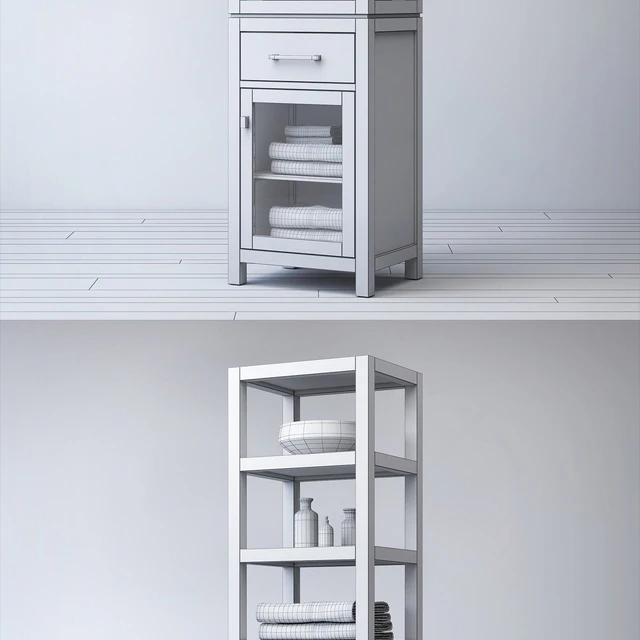 HUTTON OPEN SHELF BATH CABINET — Descargar
