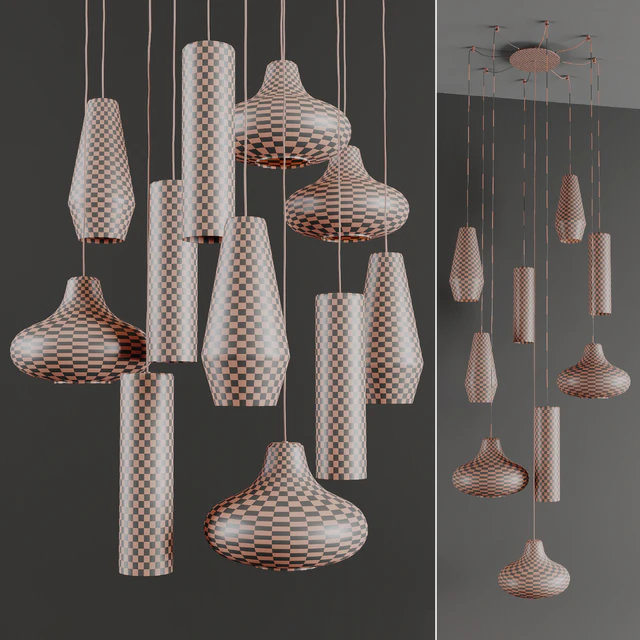Olivia Emma Clio by Panzeri (3 Glass Pendants with 7 Colors) — Скачать