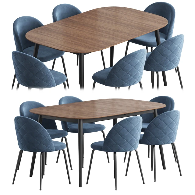 Kingston table stool Mystere Dining set — Скачать