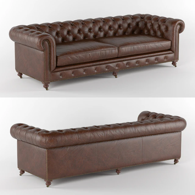 Kensington Leather Sofa Restoration Hardware — Скачать