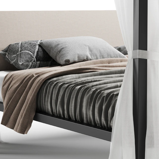 Zanotta milleunanotte bed black — Descargar