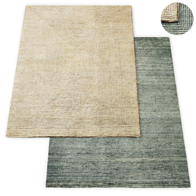 Ellipse Hand-Knotted Wool Rug RH Collection — Descargar