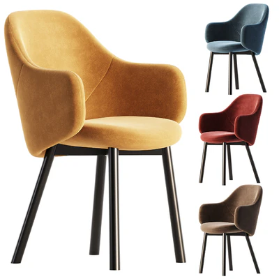 ALBU Easy chair with armrests By TON — Вид 1