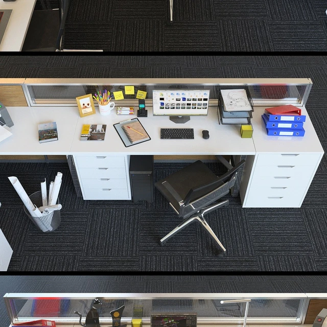 Office Cubicle With Modular Seperator Walls — Скачать