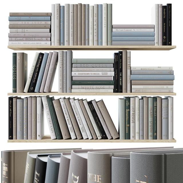 Set of books colored pastel colors — Descargar
