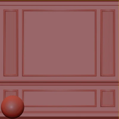 Декоративная штукатурка с молдингом 62 — Вид 3