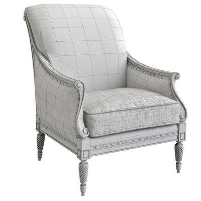Harwood Accent Chair, Palm Leaf — Вид 3
