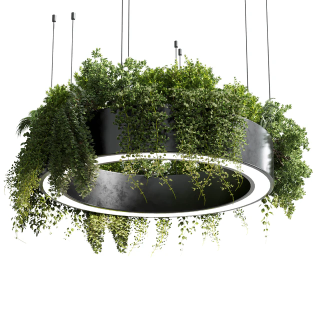 pot light pendant - plant light hanging 05 — Скачать