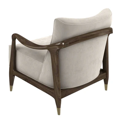 Midcentury Sculptural Gio Ponti Style Walnut Lounge Chairs 1950s — Вид 5