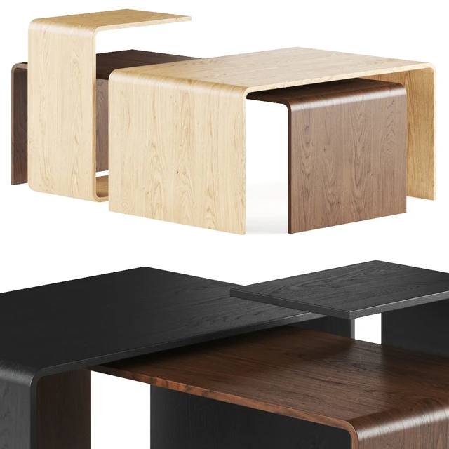 Gravelli Trio Wooden Coffee Tables — Скачать