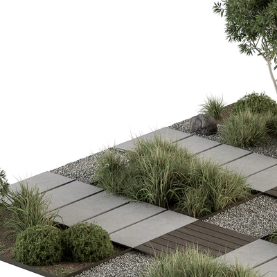 Urban Furniture / Architecture Environment with Plants- Set 67 — Ver 6