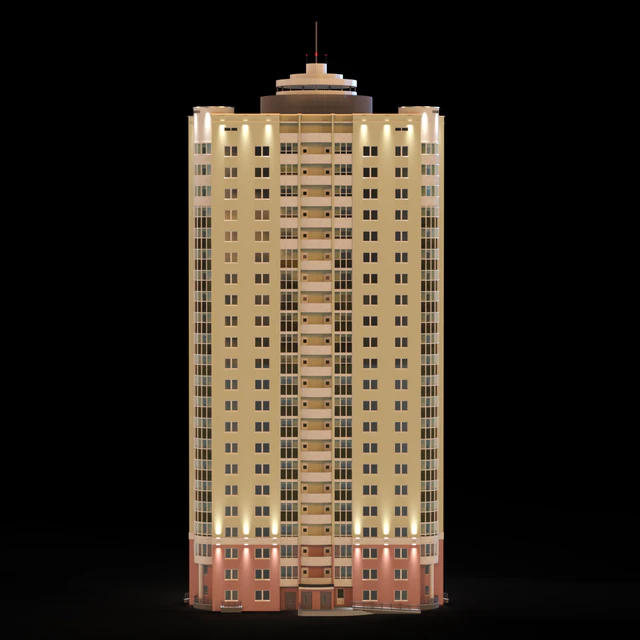 Multi-storey residential building (22 floors). — Descargar